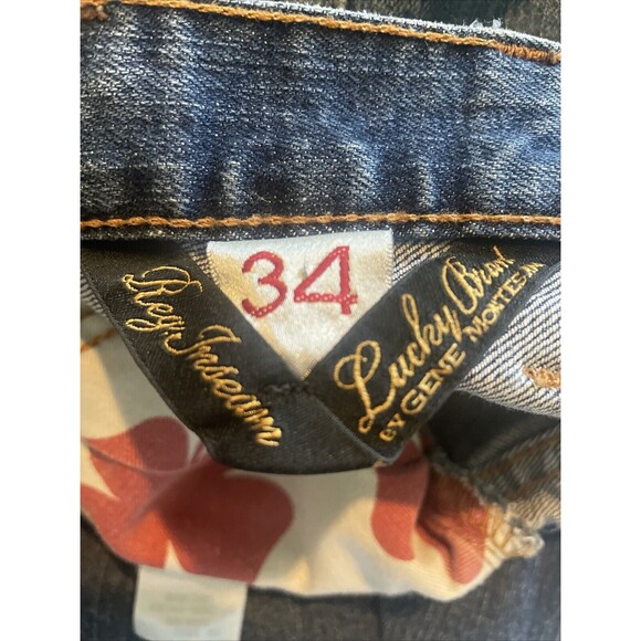 Vintage Lucky Brand Jeans Men’s Size 34R Classic Fit Medium Wash Wide Leg Y2K - Picture 11 of 11